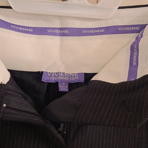 Vivienne Tam Brand New Pin Striped Pants - Picture 3 of 11